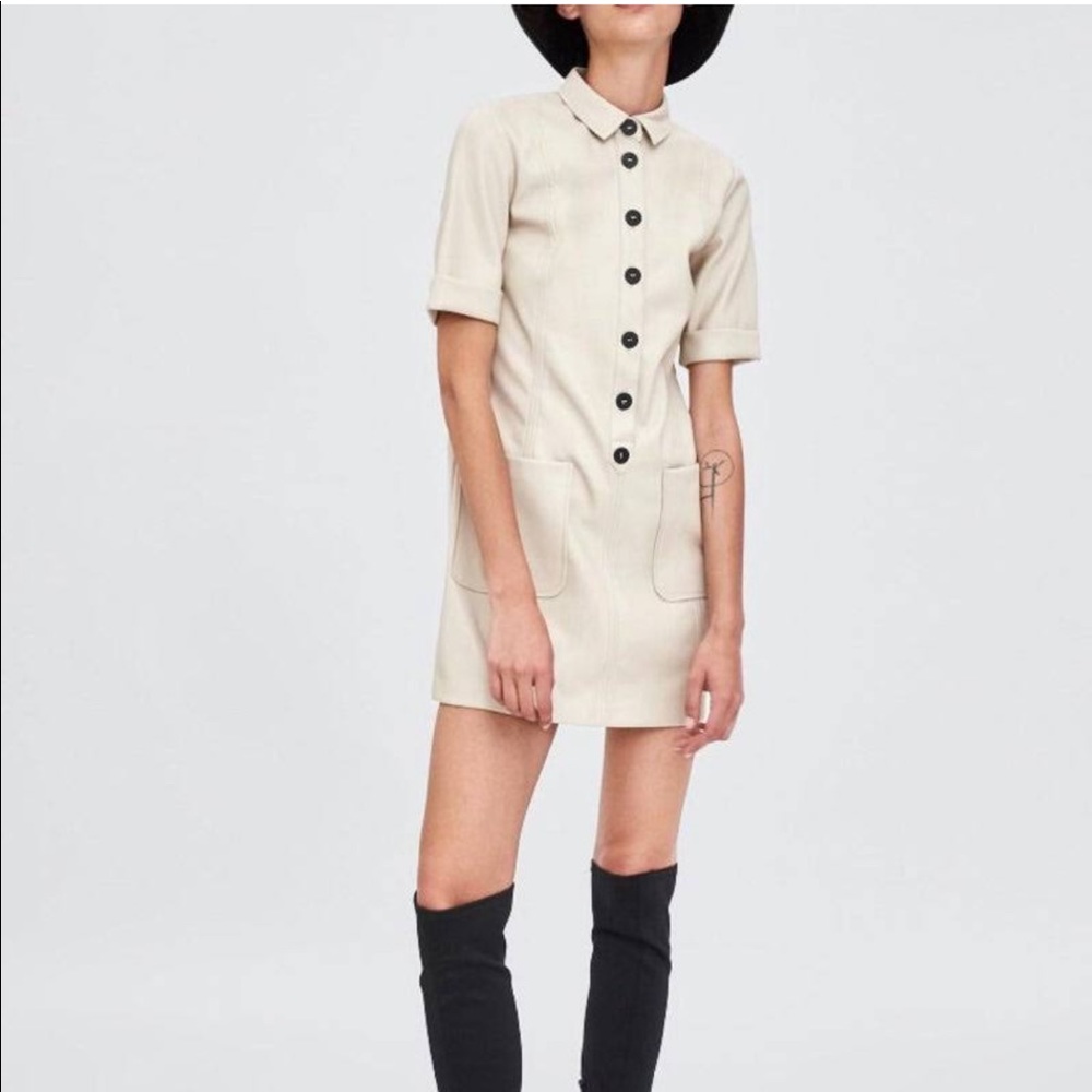 COPY - Brand new ...Zara Trf faux leather dress